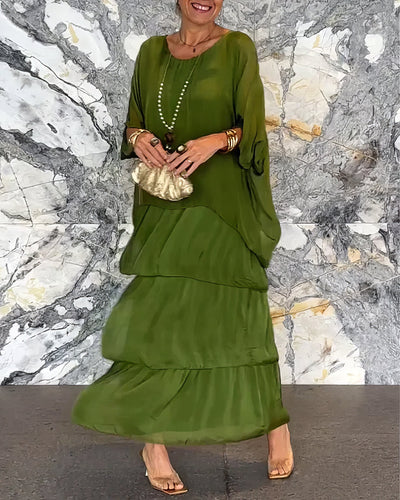 Artistic Loose-Fit Dress