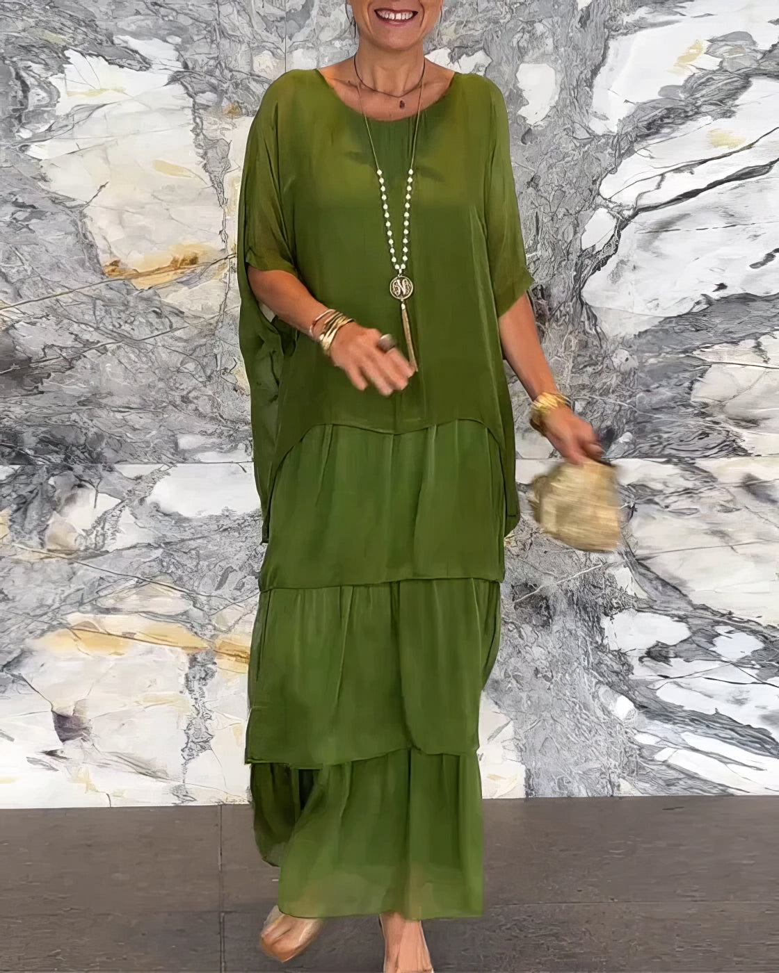 Artistic Loose-Fit Dress
