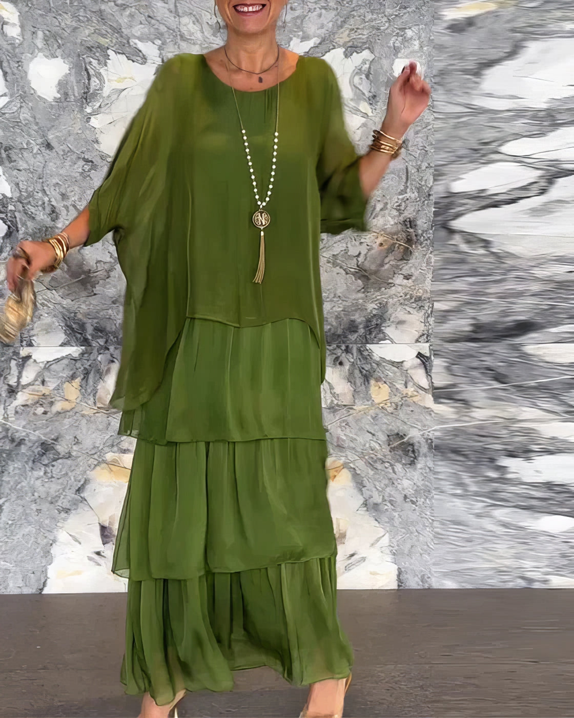 Artistic Loose-Fit Dress