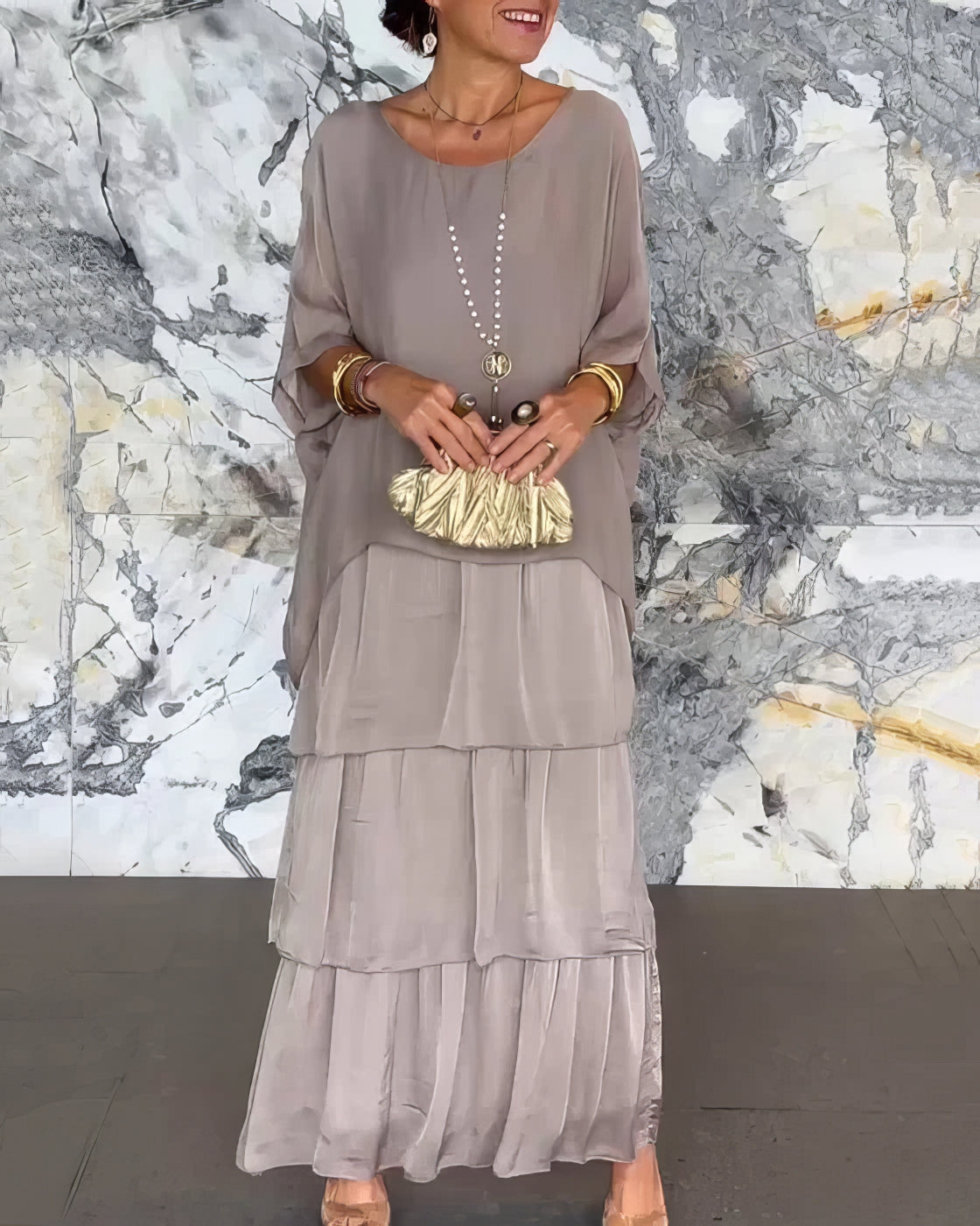 Artistic Loose-Fit Dress